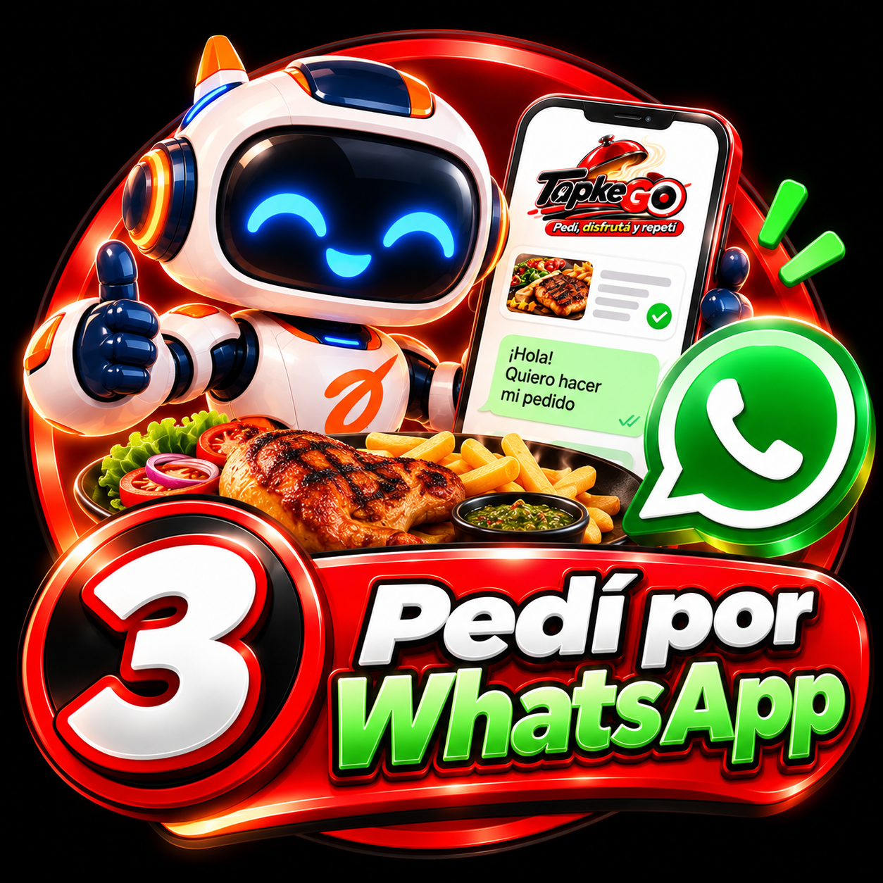 3. Pedí por WhatsApp